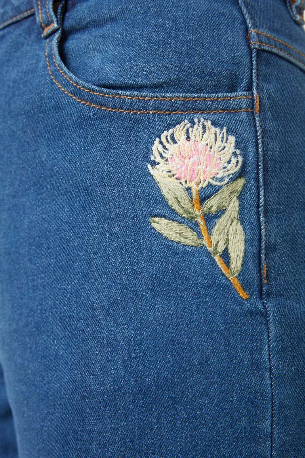 Protea Embroidered Jean