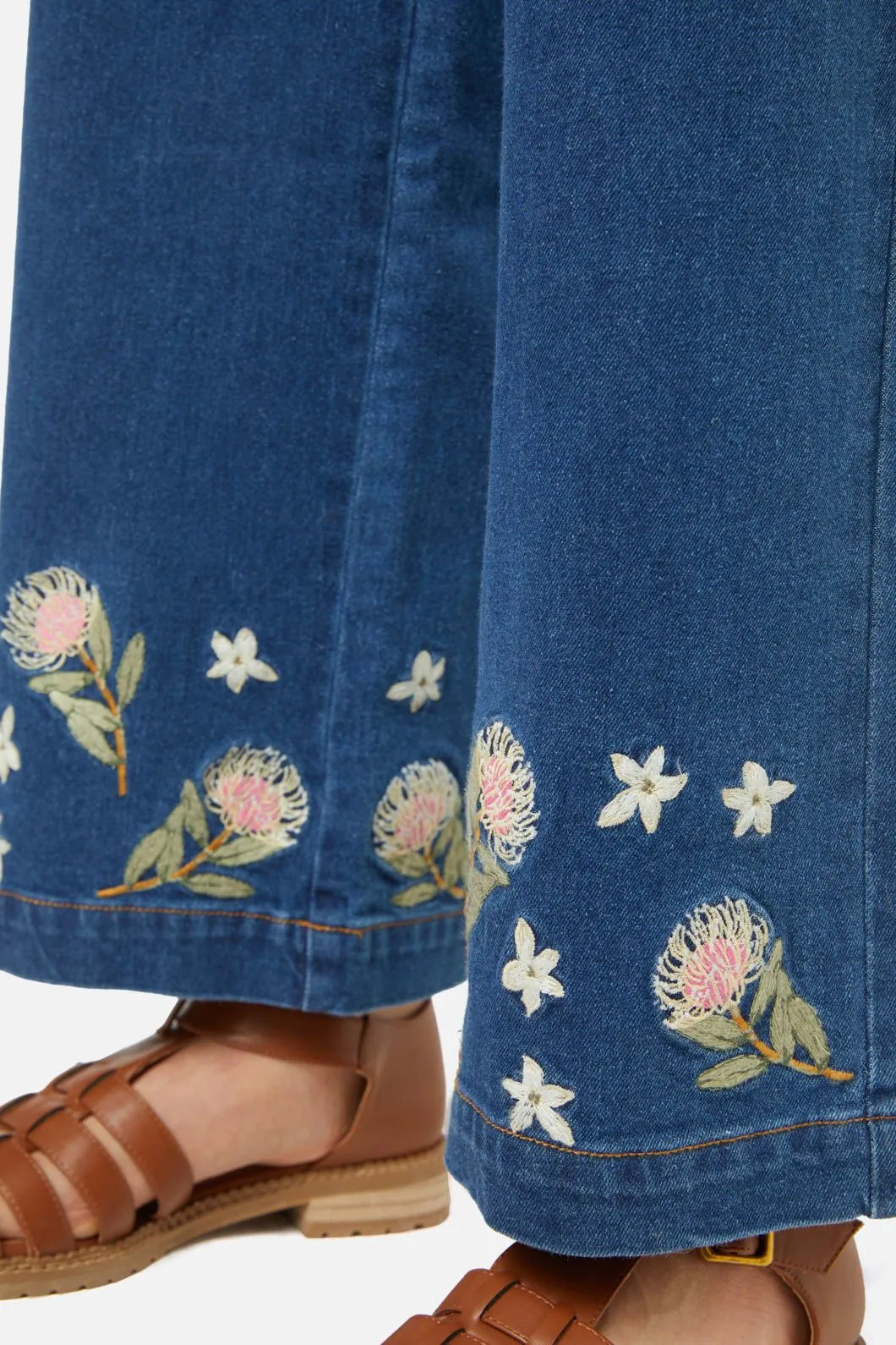 Protea Embroidered Jean