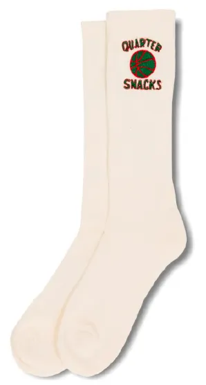 Quarter Snacks Ball Is Life Socks - Cream