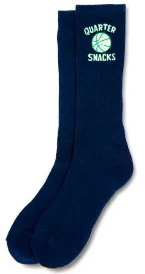 Quarter Snacks Ball Is Life Socks - Navy