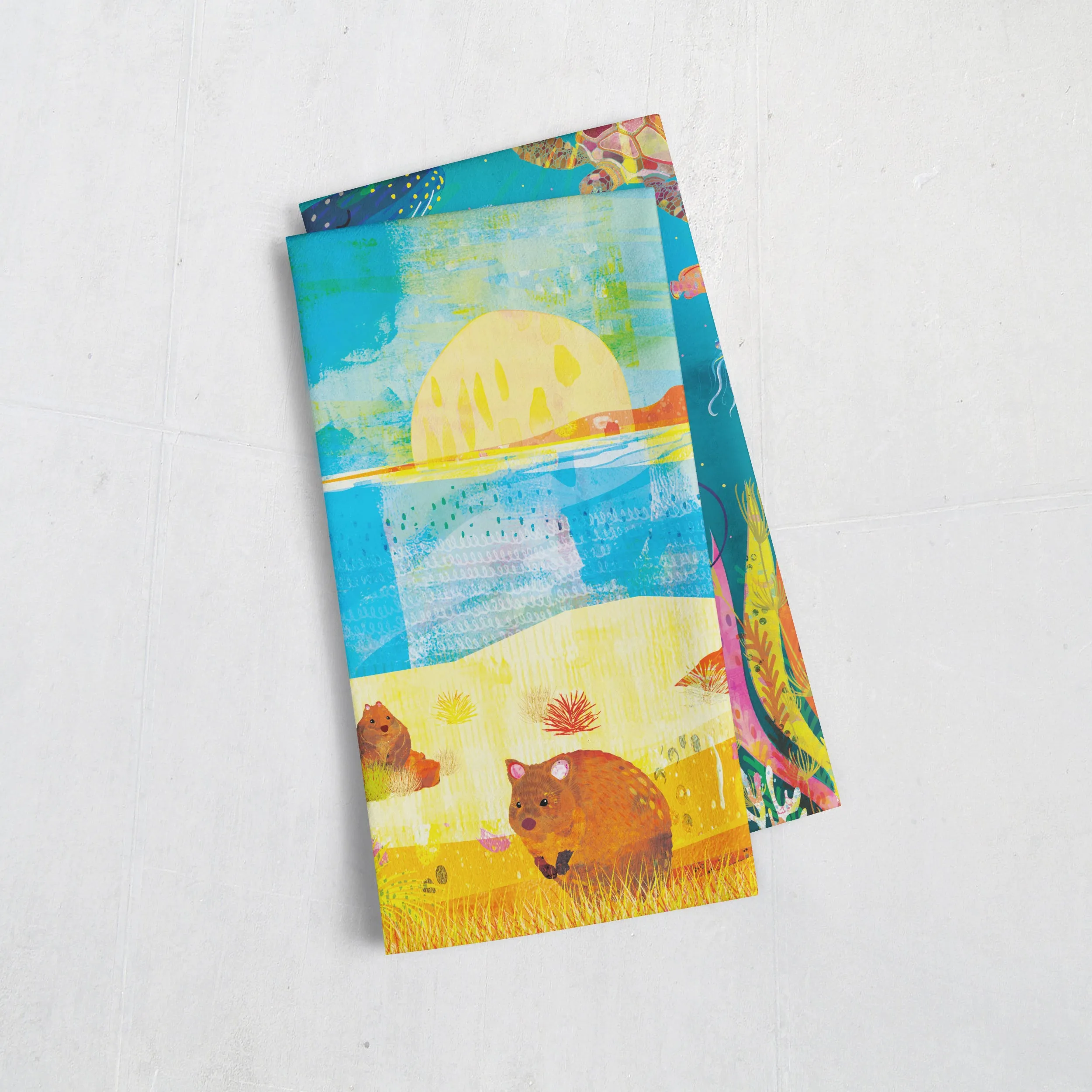 Quokka Island Tea Towel