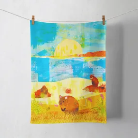 Quokka Island Tea Towel