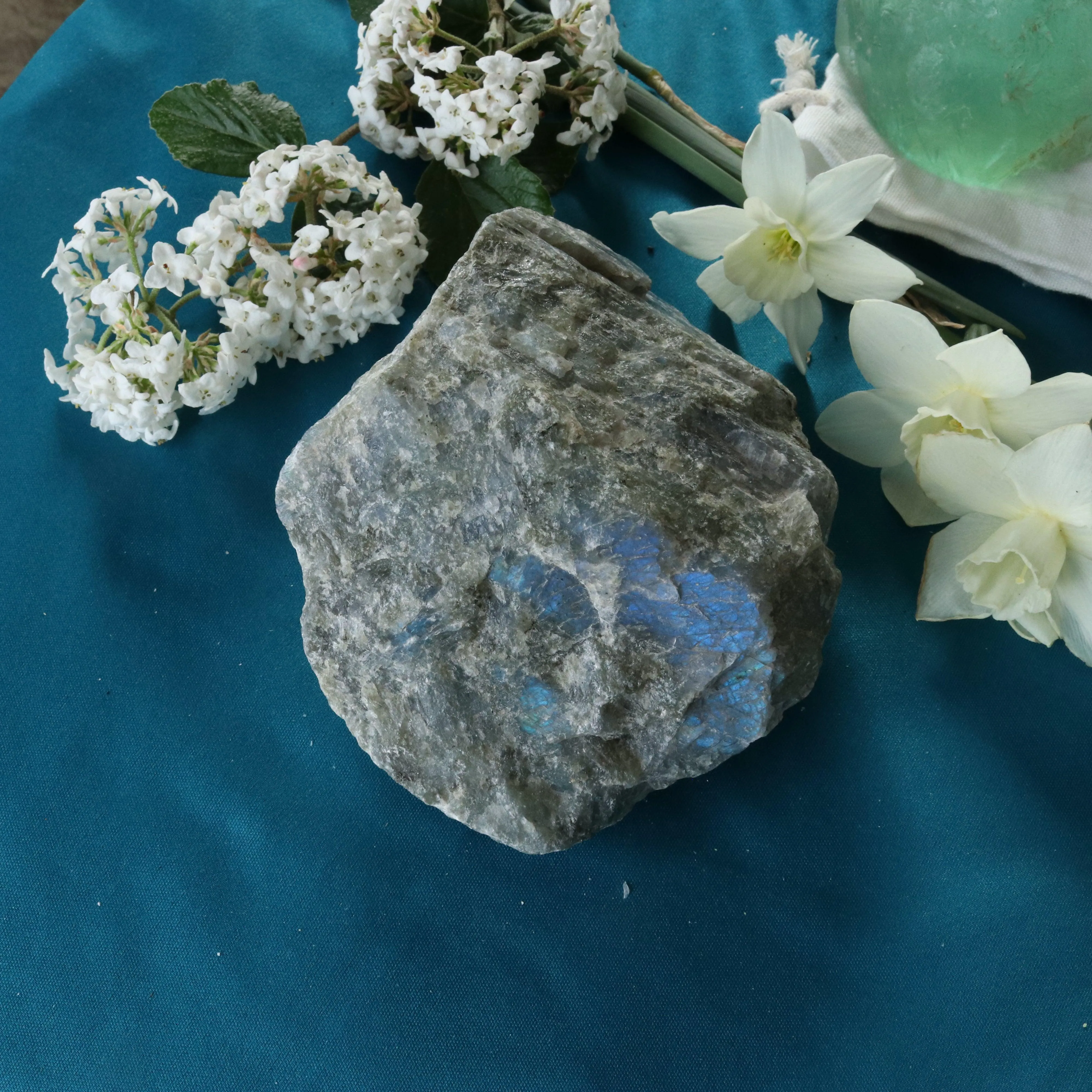 Rough Labradorite Specimen with Rainbow Blue Flashes ~ Specimen #3