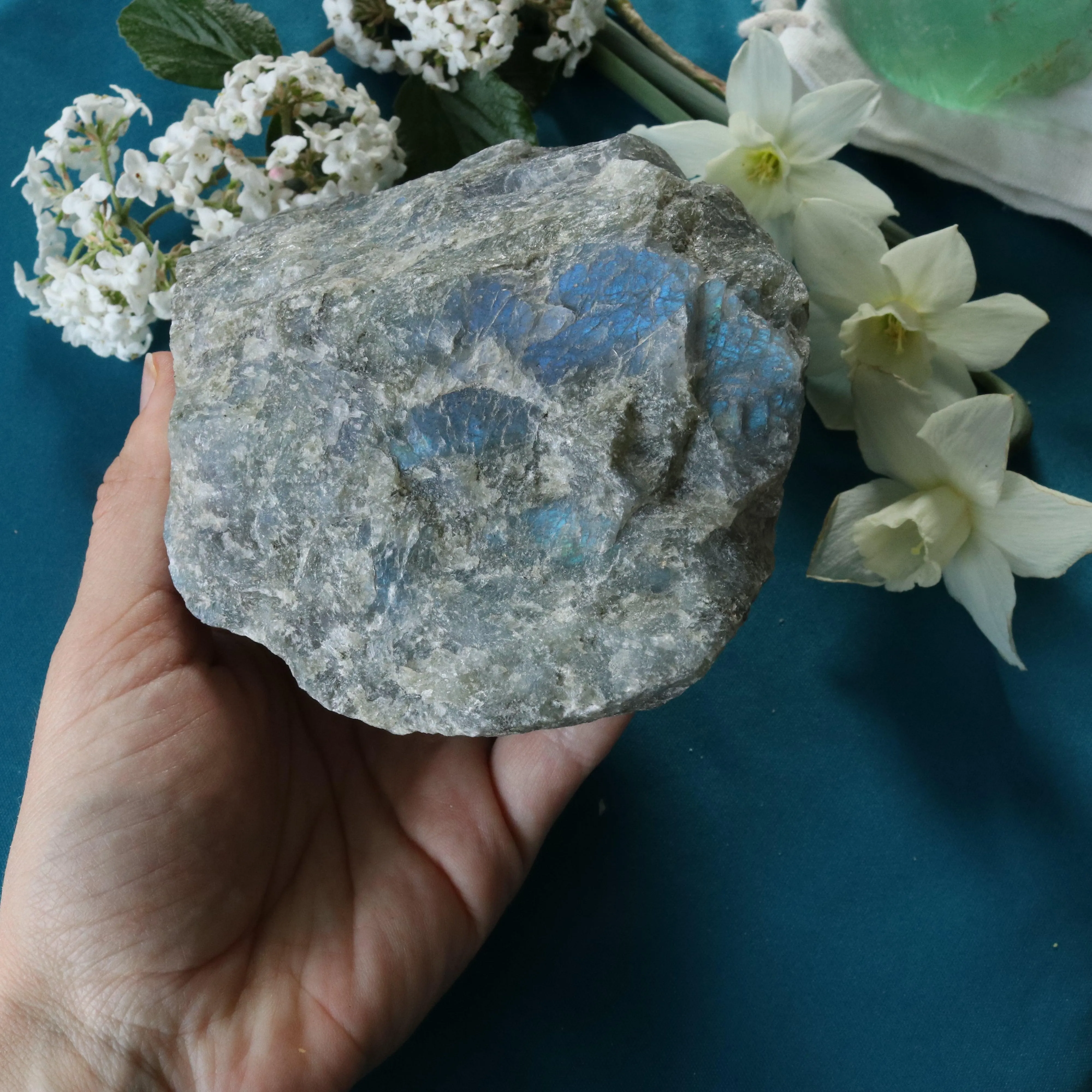 Rough Labradorite Specimen with Rainbow Blue Flashes ~ Specimen #3