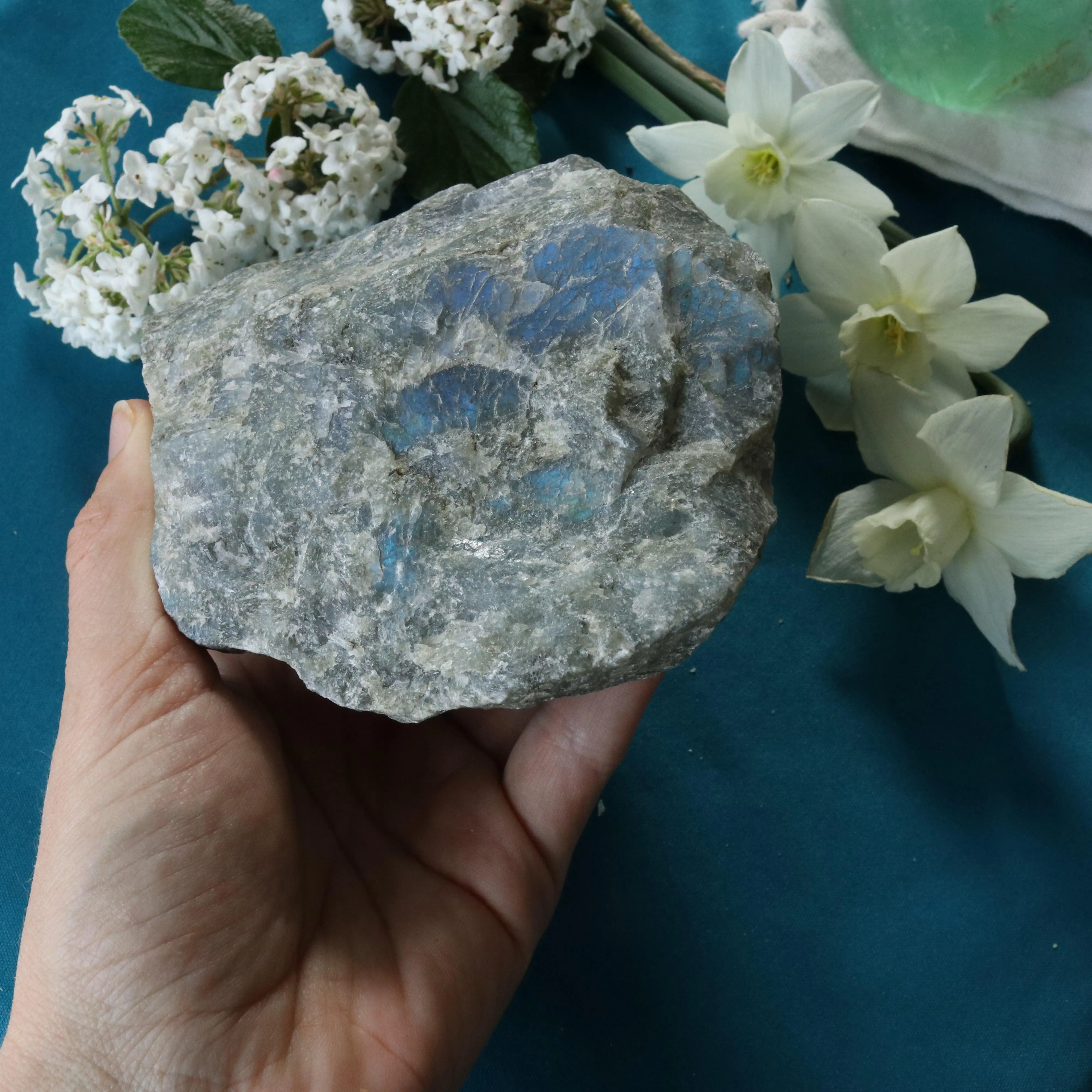 Rough Labradorite Specimen with Rainbow Blue Flashes ~ Specimen #3