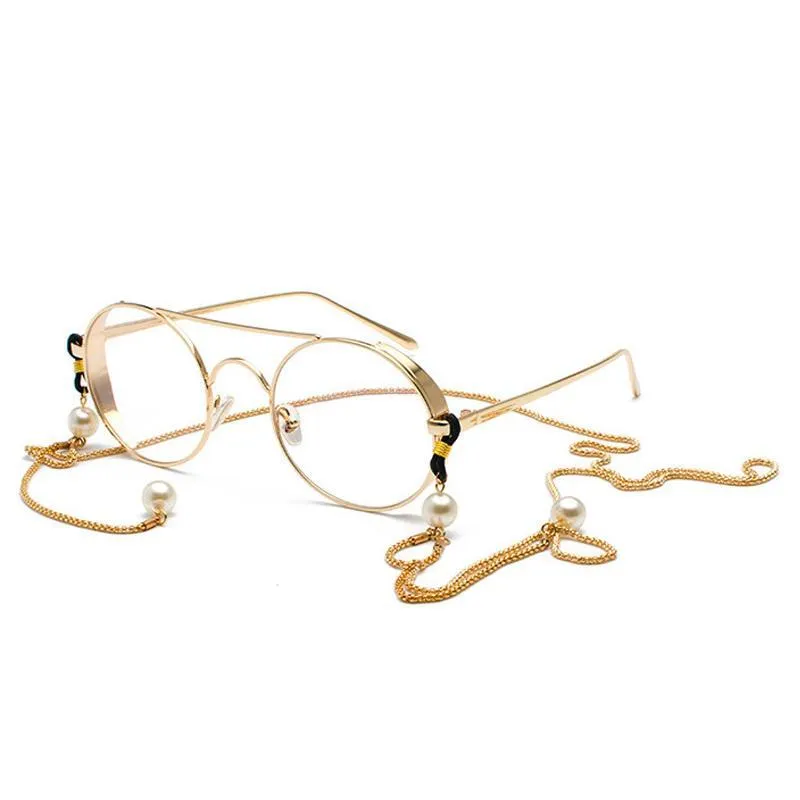 ROUND GLASSES WITH CHAIN