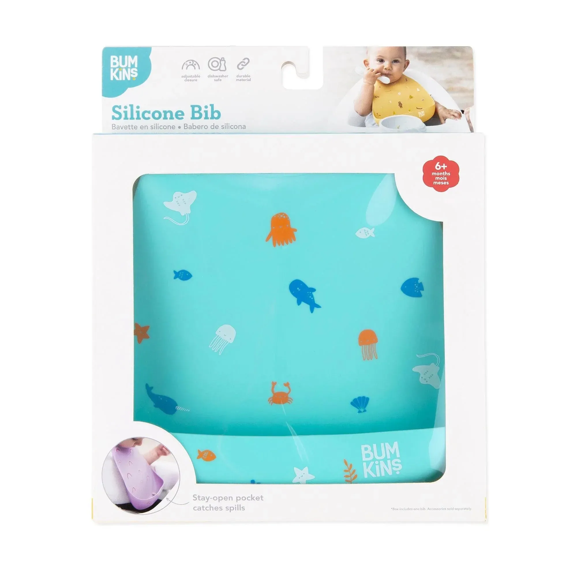 Silicone Bib: Ocean Life