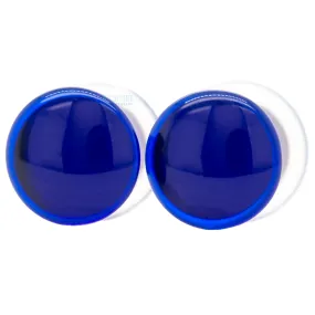 Simple Glass Plugs - Cobalt