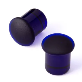 Simple Glass Plugs - Matte Cobalt