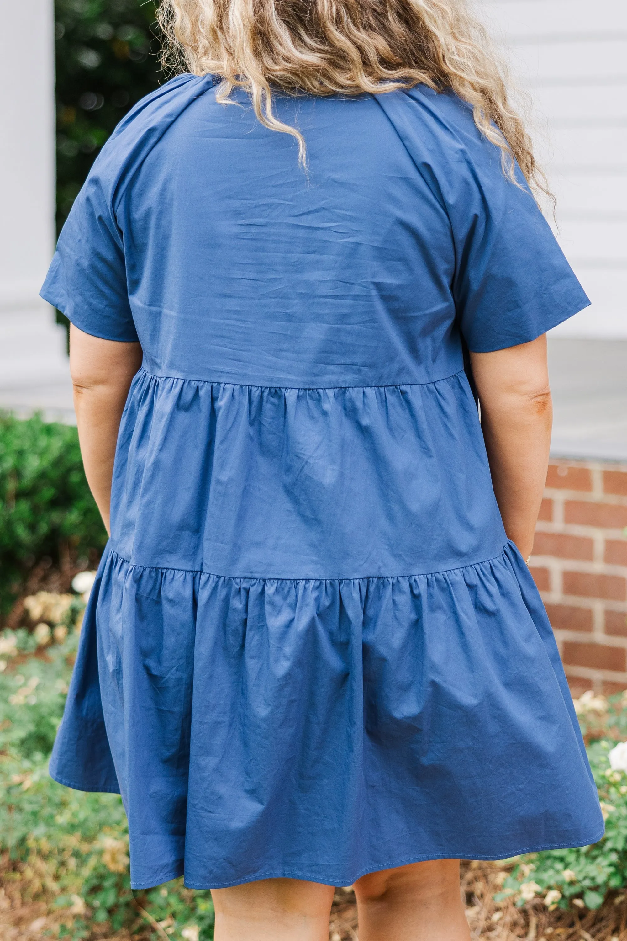 Simple Moment Dress, Blue