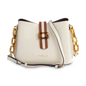 SMITA SATCHEL BAG - BEIGE