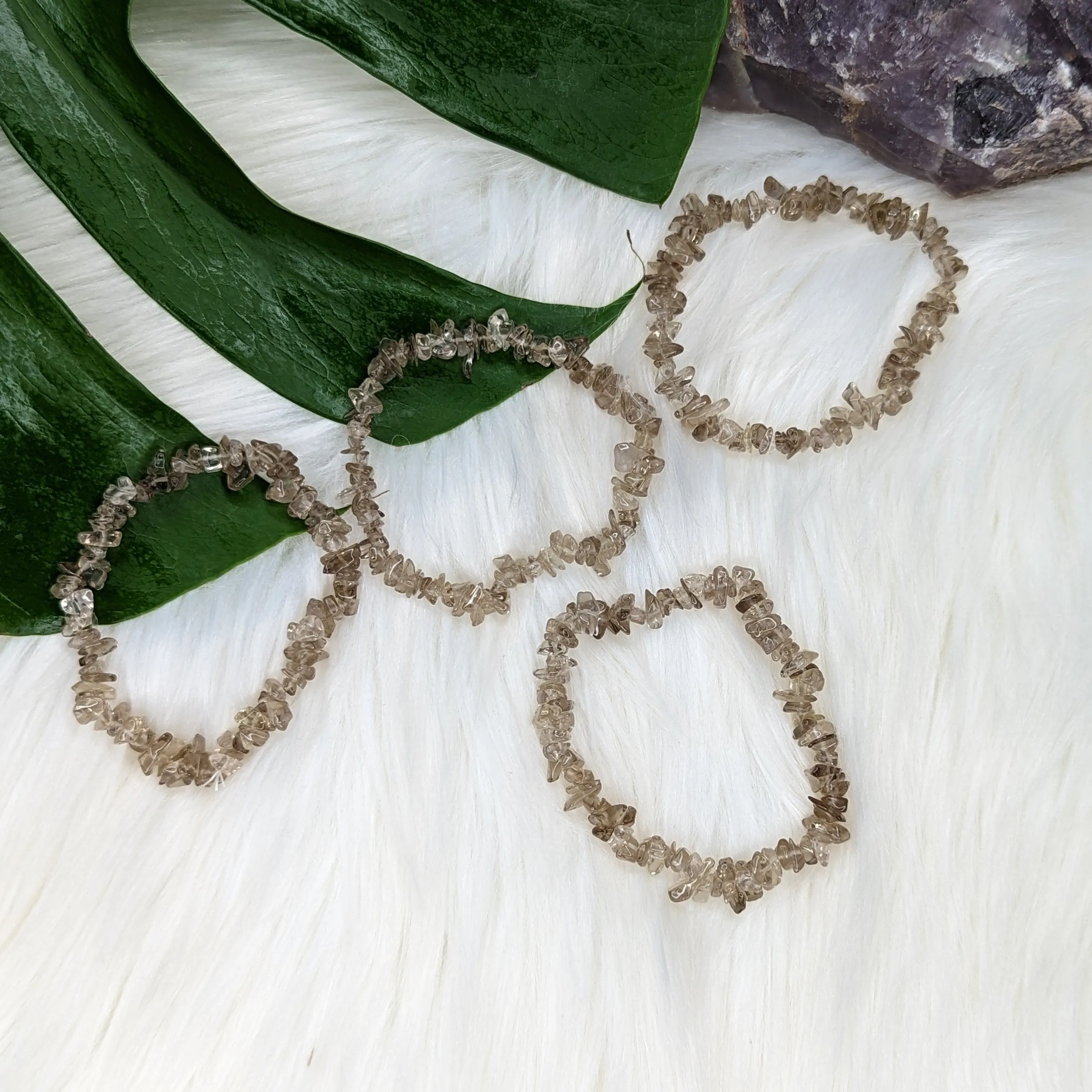 Smokey Quartz Stretch Bracelet