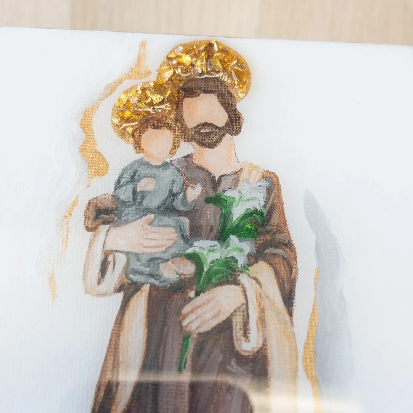 St. Joseph Original Painting {5x7}