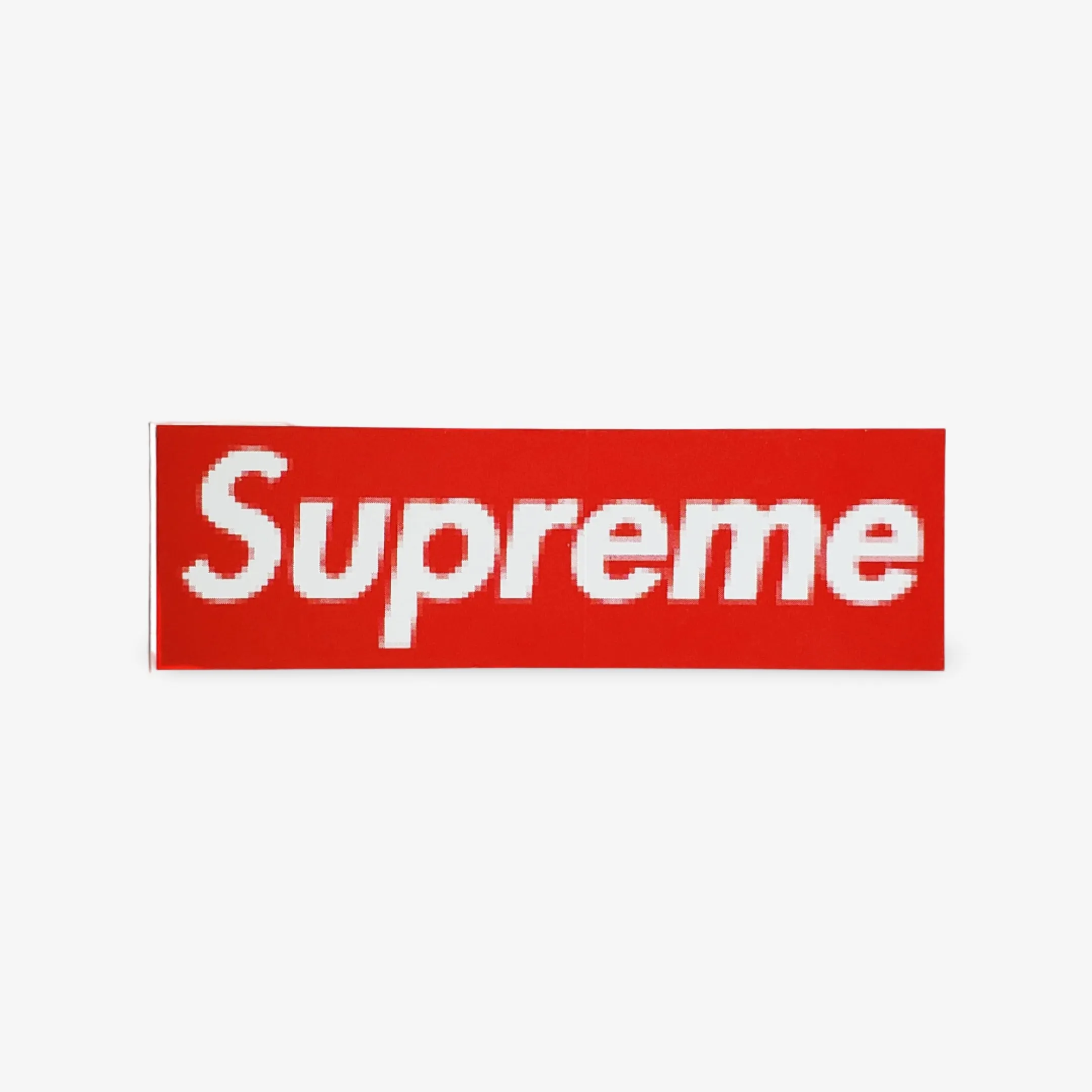 Supreme Sticker 'Box Logo Pixelated' (Set of 3) Black / Red / Olive Green 2000