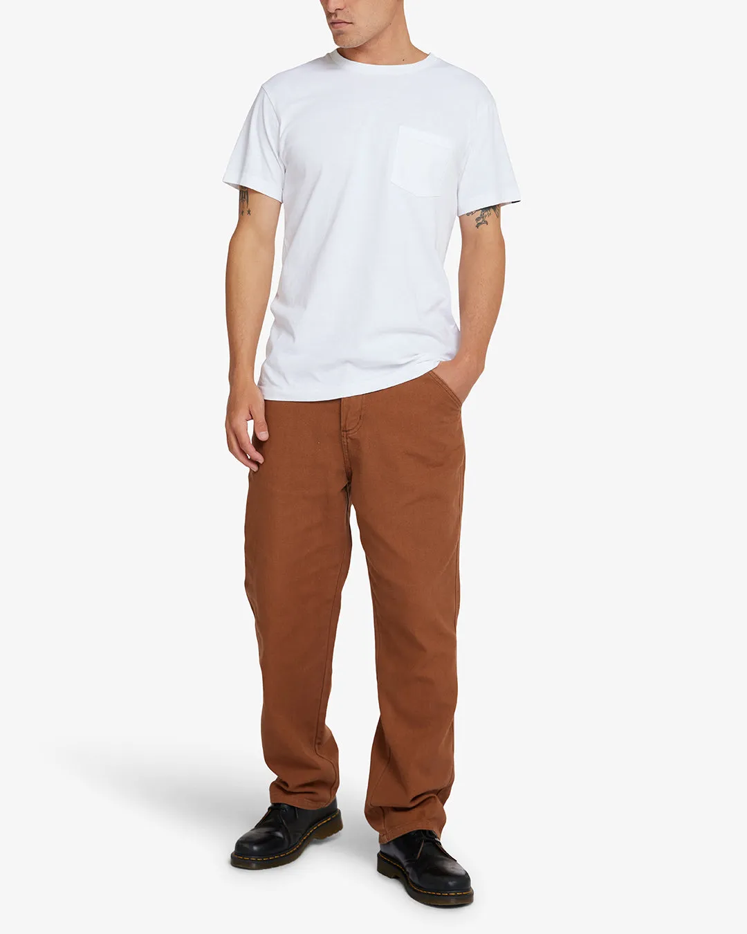 TOO BUSY TO WORK PANT - TOFFEE BROWN