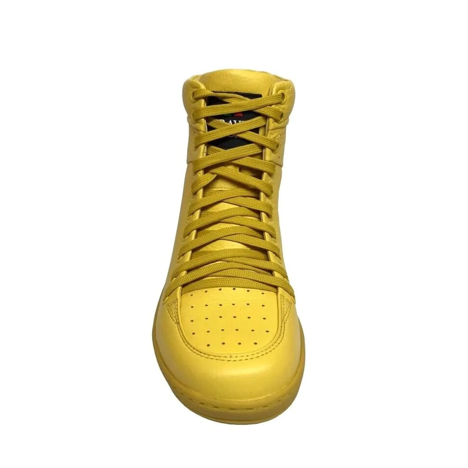 Travel Fox 900 Men's Yellow Leather High Top Sneakers 916101-111