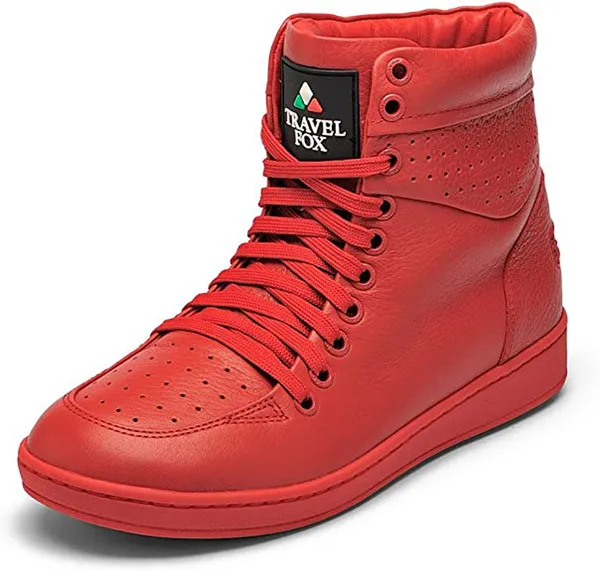 Travel Fox Lace-up High Top - Red