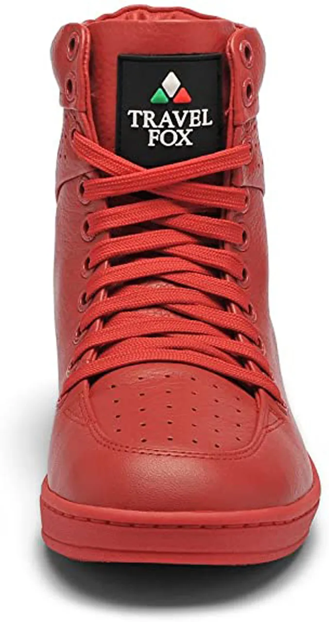 Travel Fox Lace-up High Top (Women) - Red