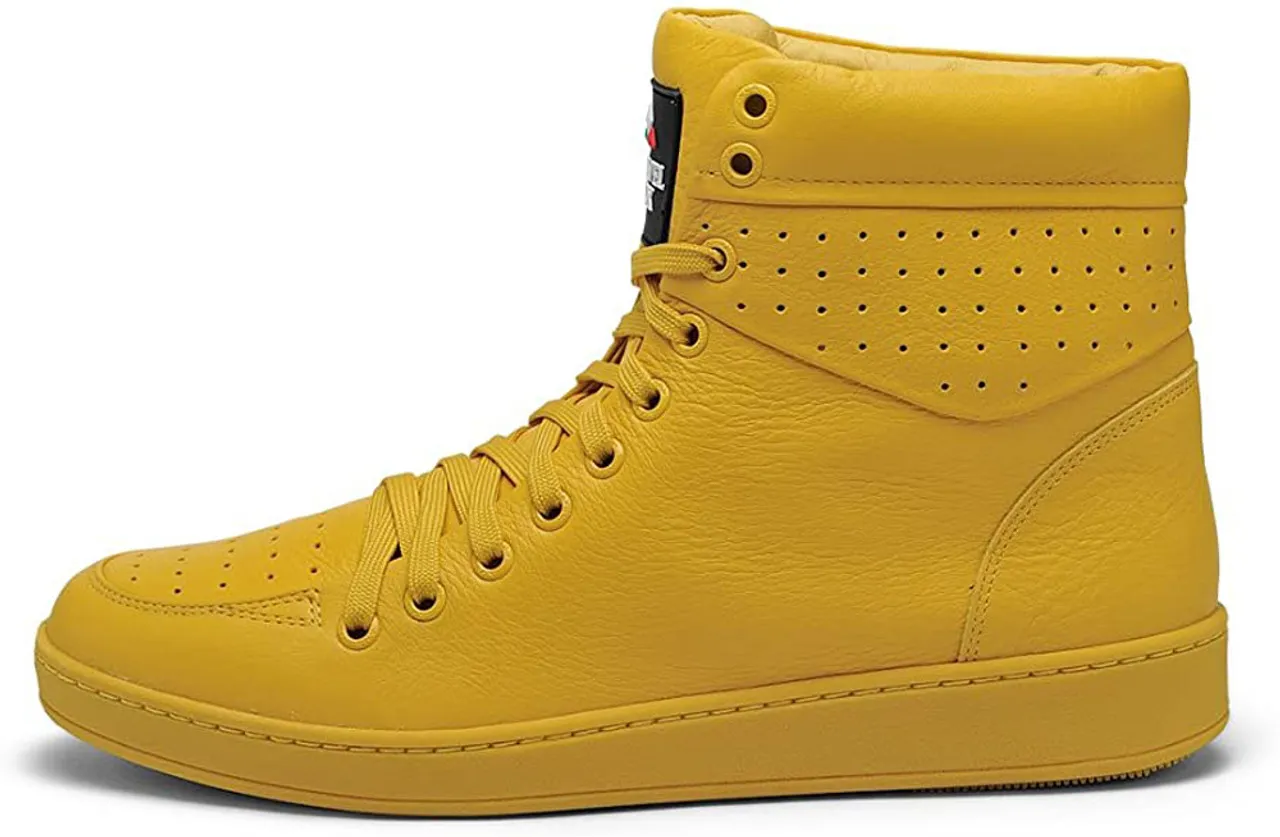 Travel Fox Lace-up High Top (Women) - Yellow