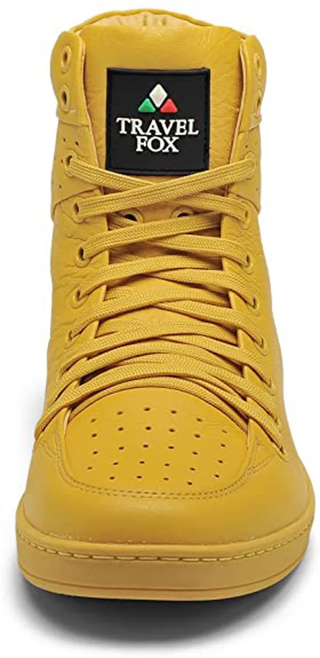 Travel Fox Lace-up High Top (Women) - Yellow