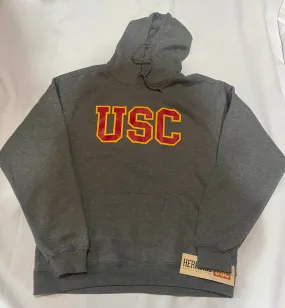 USC Trojans Heritage Fleece Grey Youth Size Hoodie