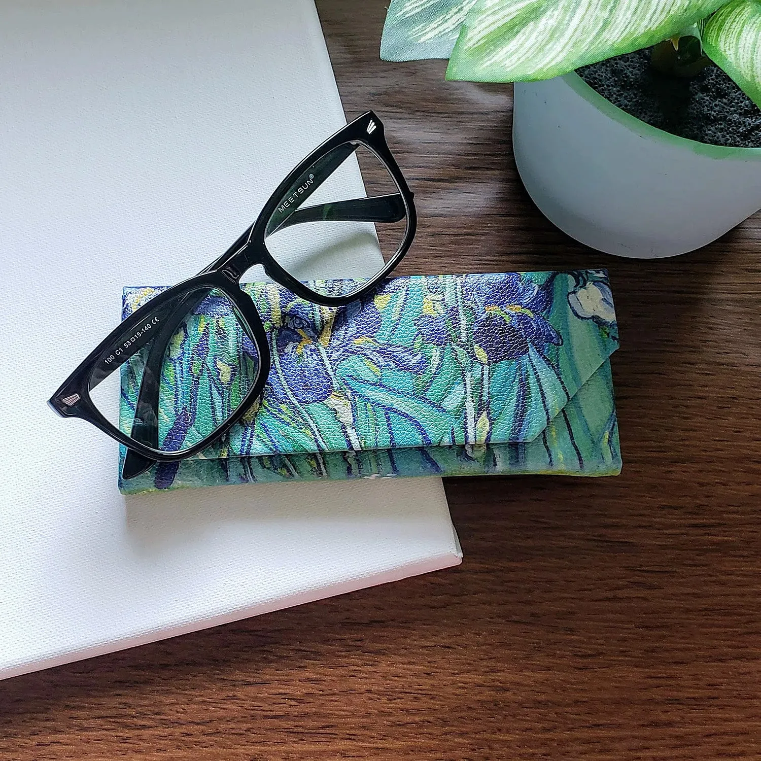 Van Gogh Irises Glasses Case