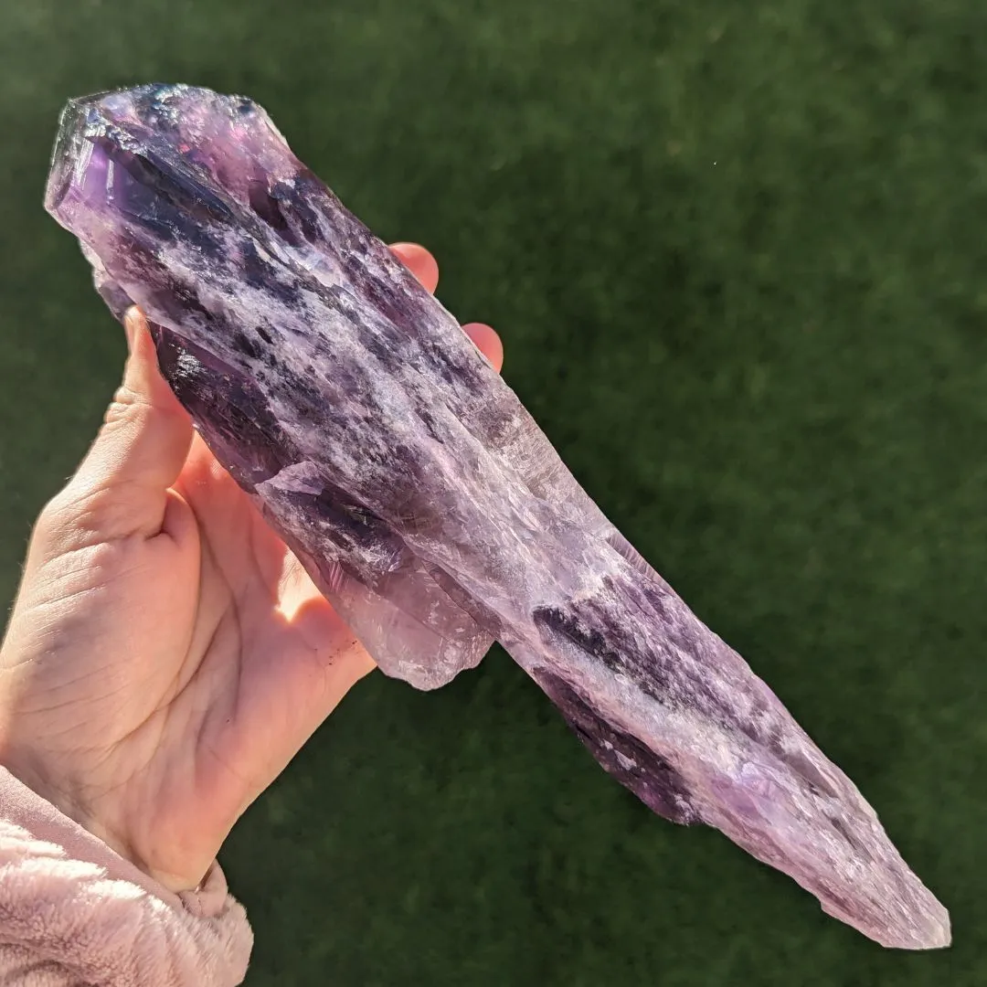 Very Unique, EX Large A Grade Natural Uruguay Amethyst Root Crystal with Frosting and Gorgeous Phantoms~ Tucson Exclusive!