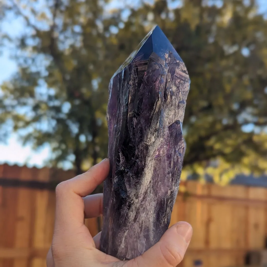 Very Unique, EX Large A Grade Natural Uruguay Amethyst Root Crystal with Frosting and Gorgeous Phantoms~ Tucson Exclusive!