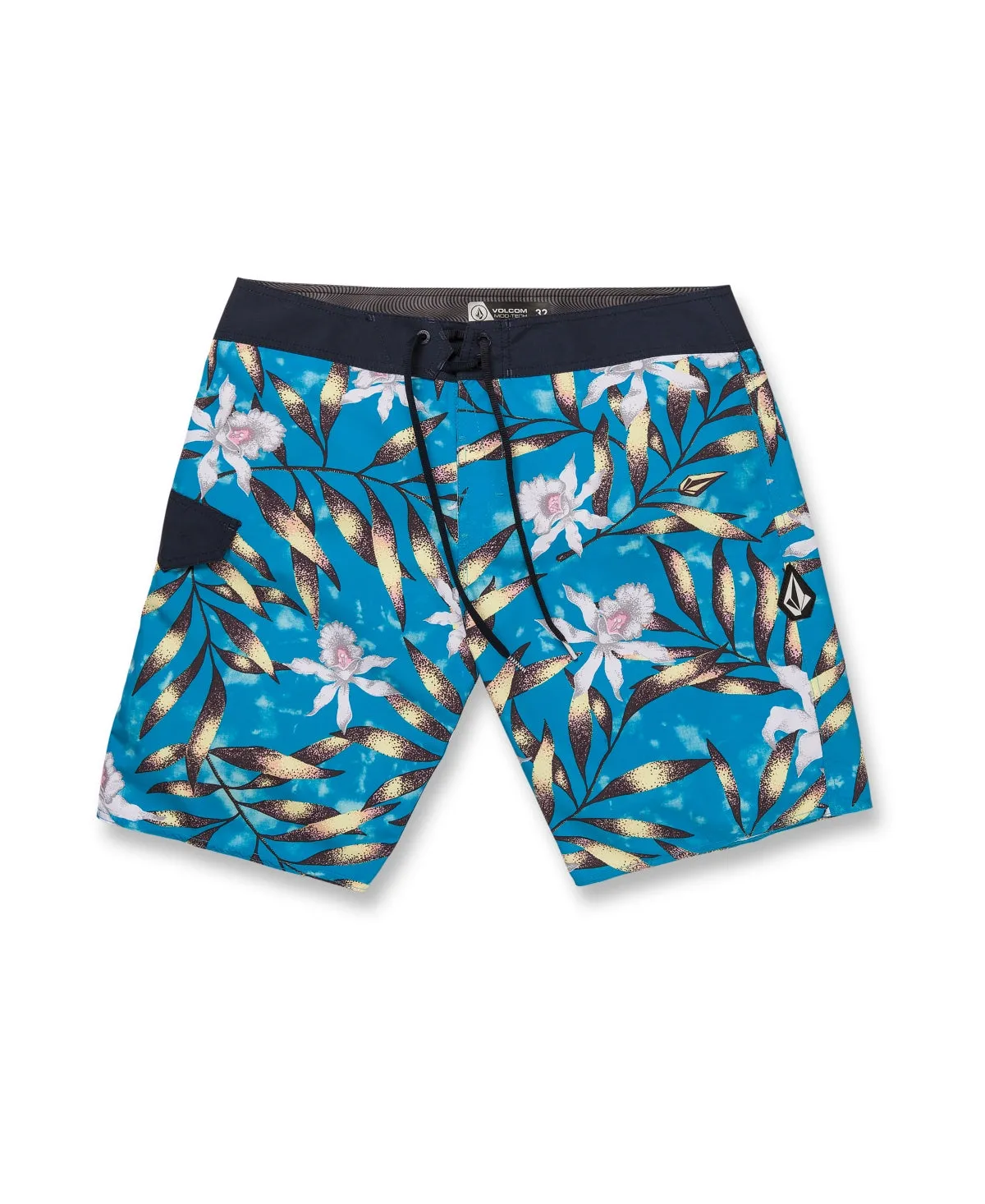 Volcom Men's Tropical Hideout Mod 19 Trunks Blue Size 30