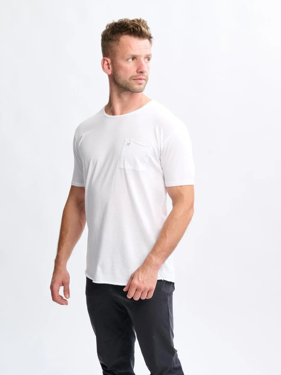 X-Pocket Curved Hem - Tee