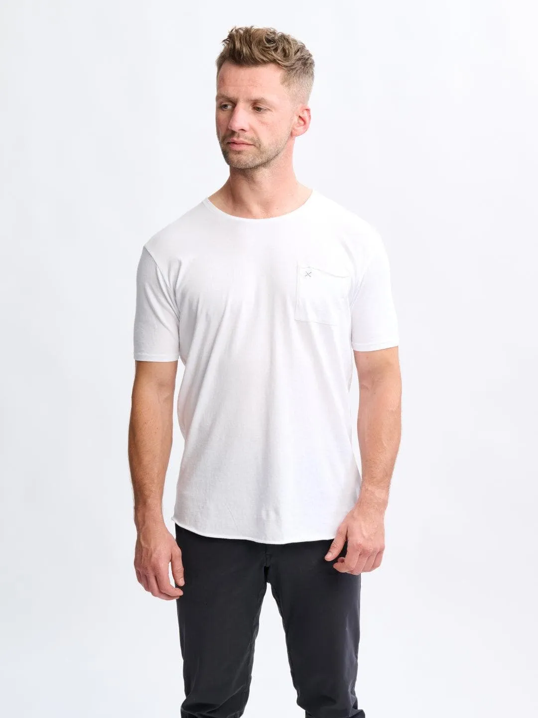 X-Pocket Curved Hem - Tee